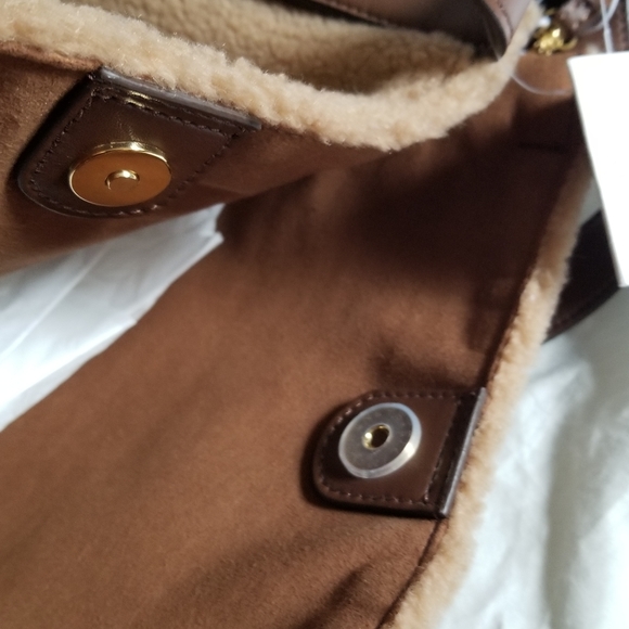 Stella McCartney Teddy Logo Tote Crossbody Bag Brown Biscuit - Picture 11 of 12